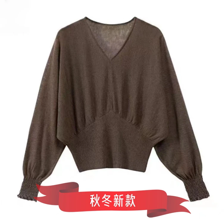 2024新款秋季时尚显瘦百搭气质长袖针织衫设计感美拉德宝藏衣橱