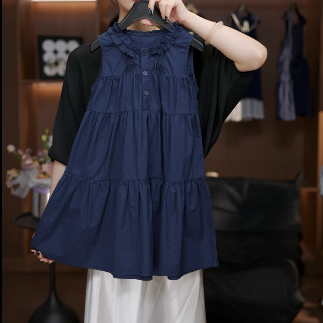 bufan【现货】高品质女童连衣裙夏季凉感小众设计感显瘦小女孩亲子