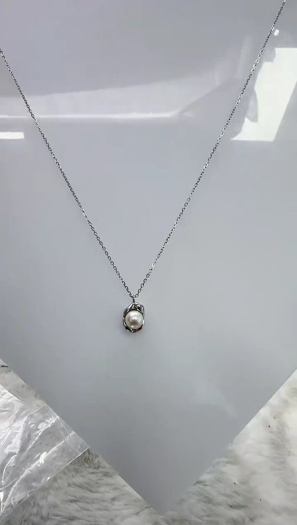 【闪购商品】海水珍珠DA银S925镶嵌c1231 套链6