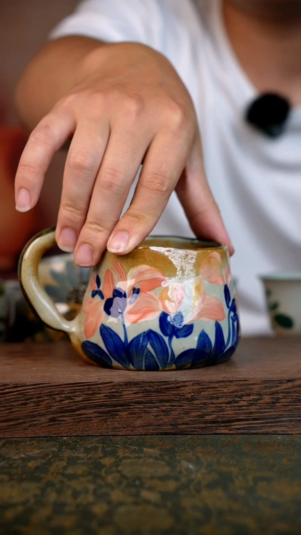 摆件泥垚手作 景德镇手工手绘器物