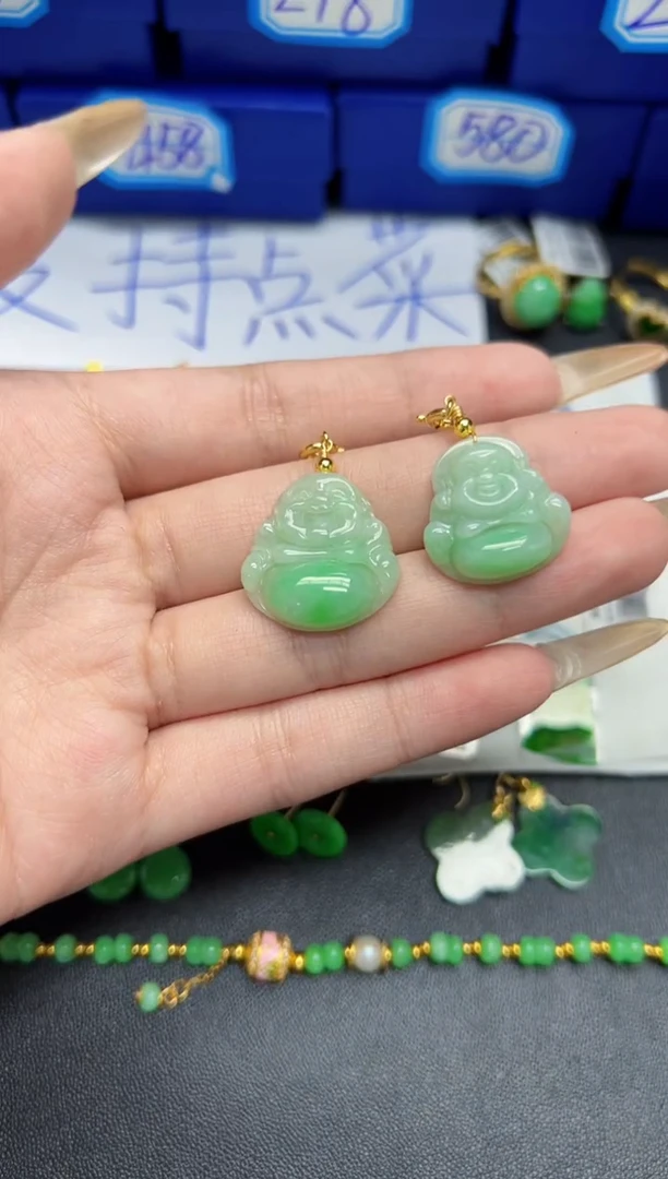 【闪购商品】翡翠颈饰未镶嵌Y缅料A货/多样性发货/一件