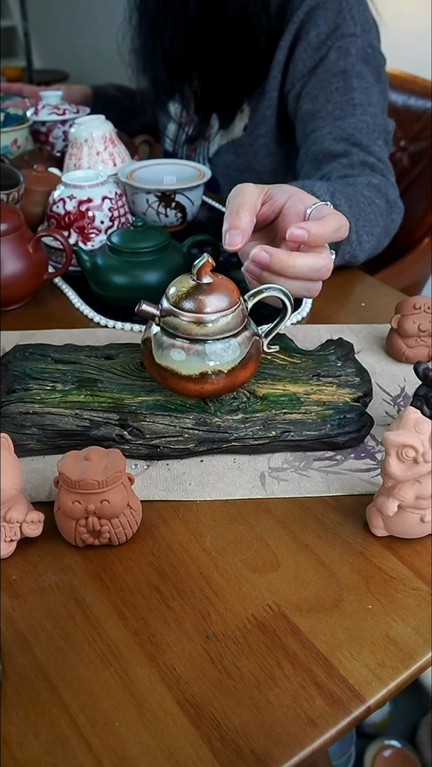 【茶瓷物语】柴烧茶壶