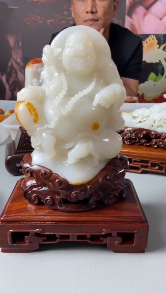 未镶嵌和田玉摆件远****…1