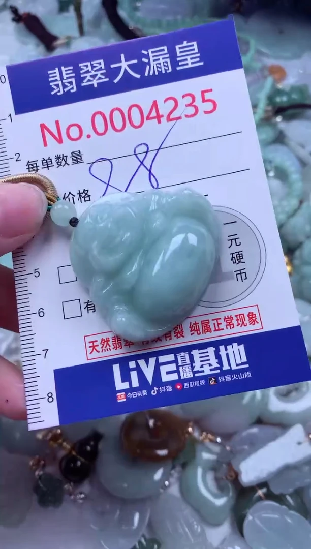 吊坠(不含链)未镶嵌翡翠4235