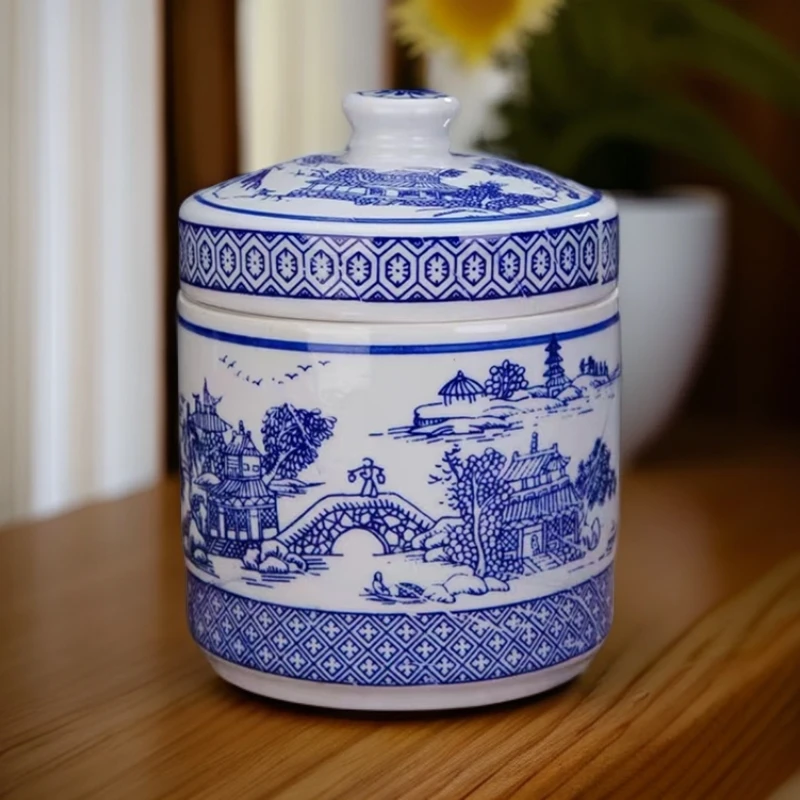 景德镇瓷罐店铺摆件陶瓷罐茶叶罐中药罐密封罐膏方罐猪油罐零食罐