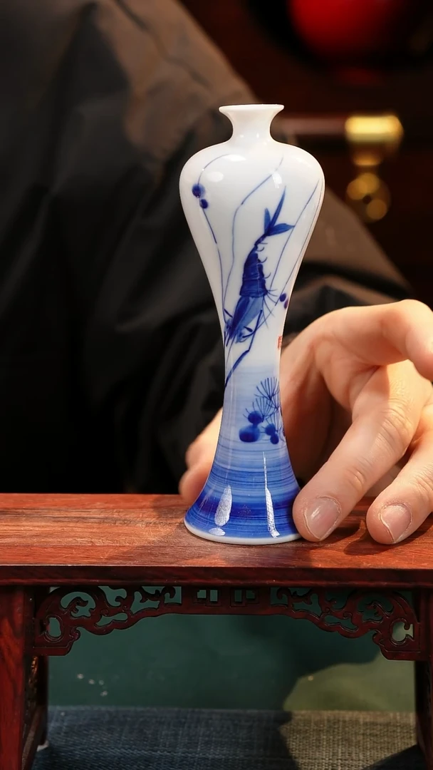 【闪购商品】摆件釉下彩纯手工手绘原创瓷器