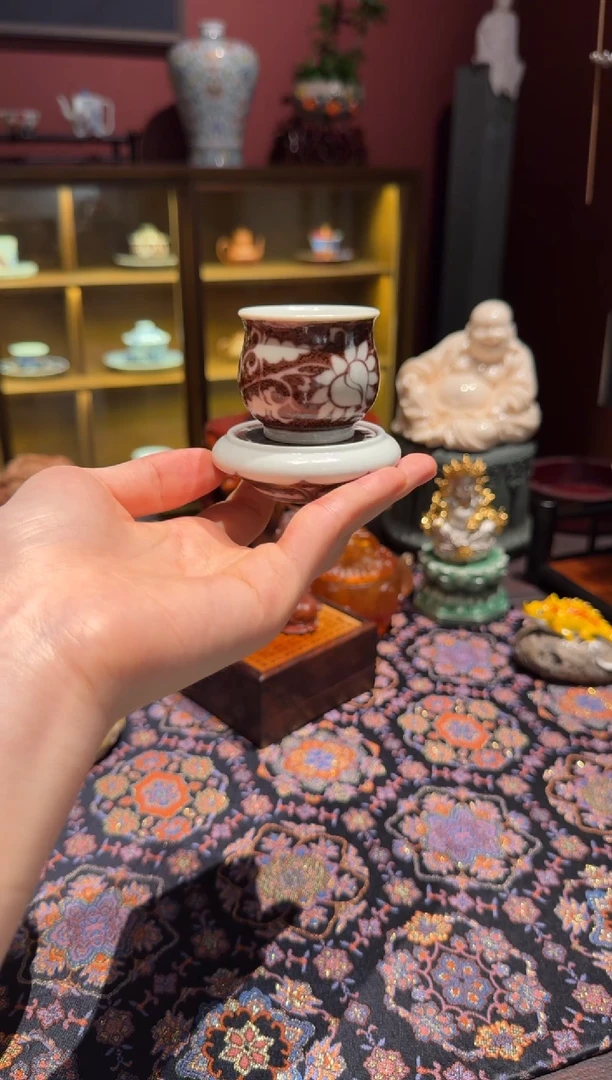 卡****界景秀 盖置+ 杯子 鲑鱼