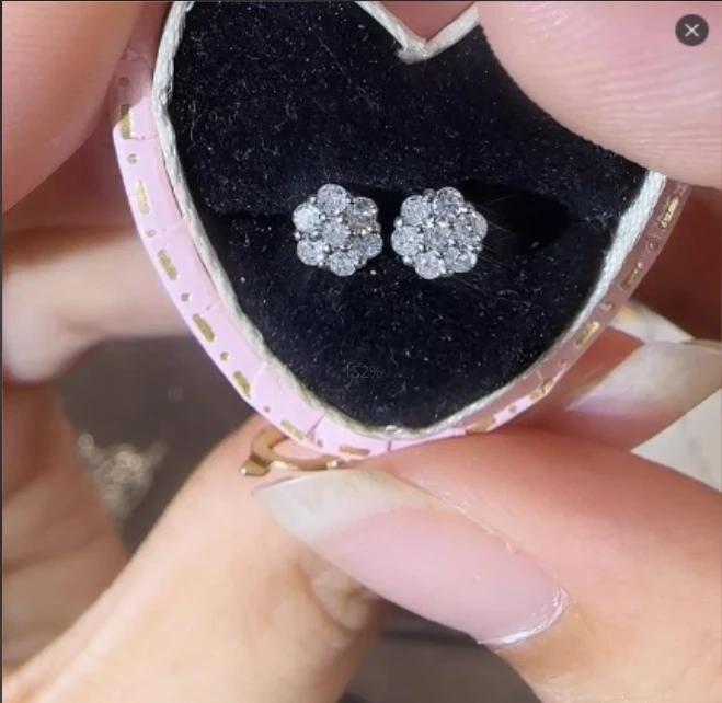 【N·5高定珠宝】 重金 六围一耳钉 ZSES001603