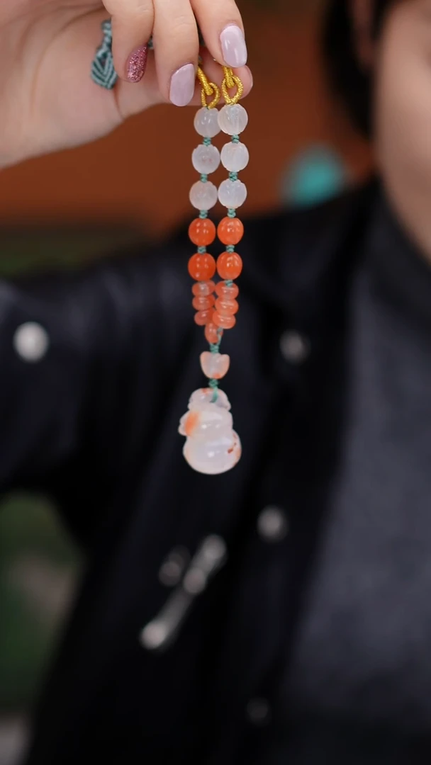 未镶嵌挂件南红玛瑙MZYJ172川料南红冰飘葫芦挂件