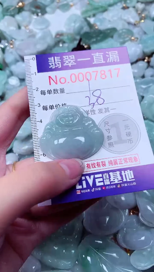 吊坠(不含链)未镶嵌翡翠7817