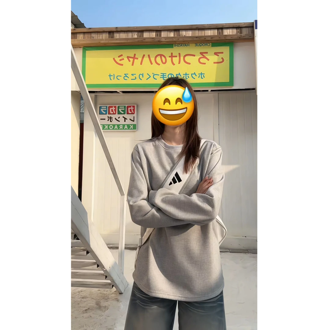 美式蜂窝红标限定正肩加绒基础打底男秋冬刺绣圆领拼接长袖卫衣