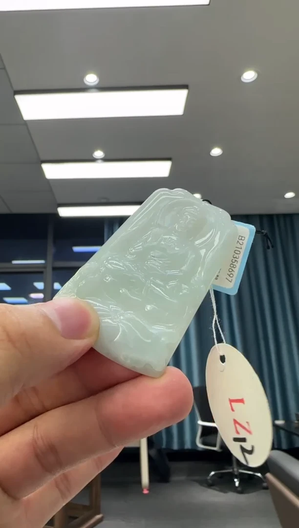 颈饰未镶嵌翡翠天然翡翠A货孤品一件