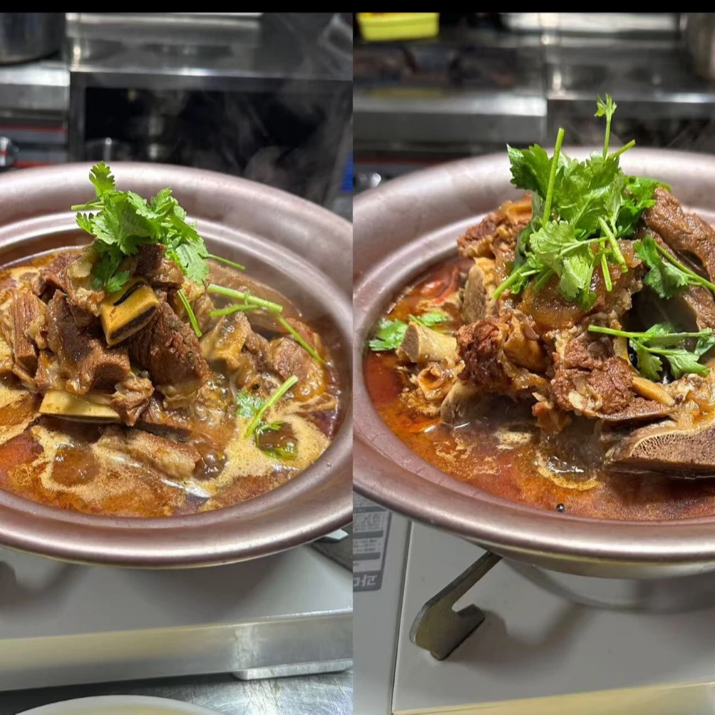 麻辣牛排牛骨头锅教学