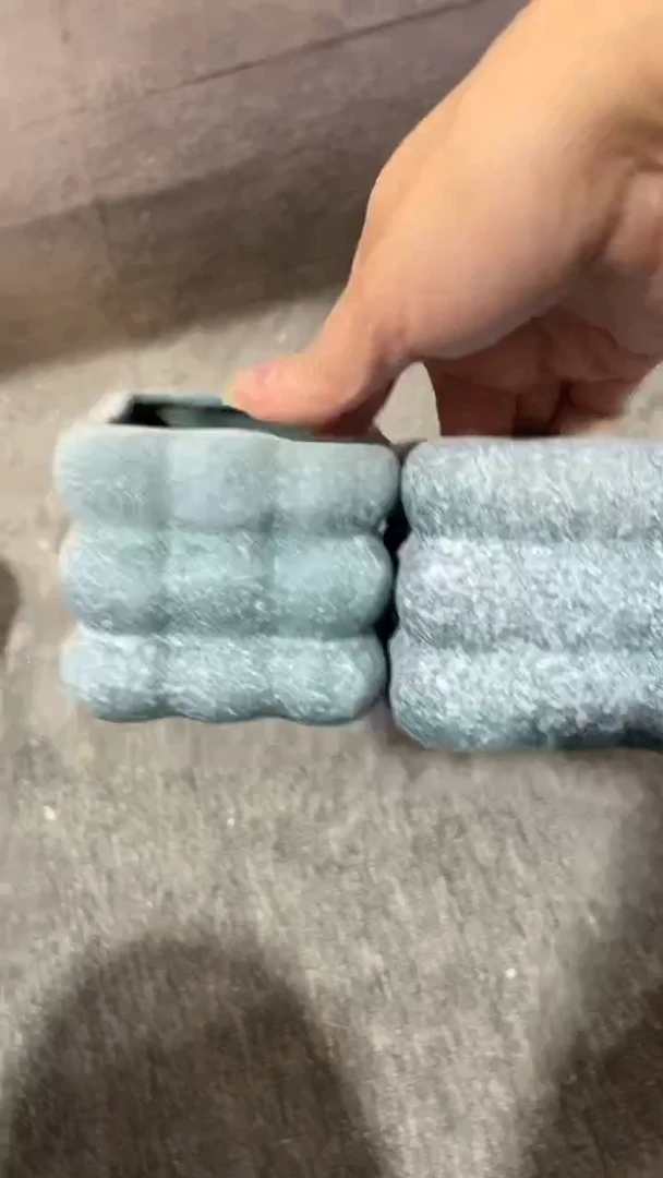 麦饭石粗陶多肉花盆口径7*7两个