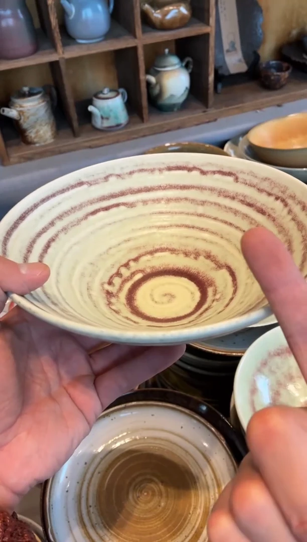 瓷片闪****嘉958吸红8寸斗碗1只