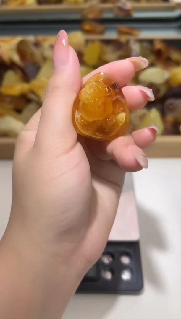 裸石琥珀未镶嵌琥珀蜜蜡吊坠