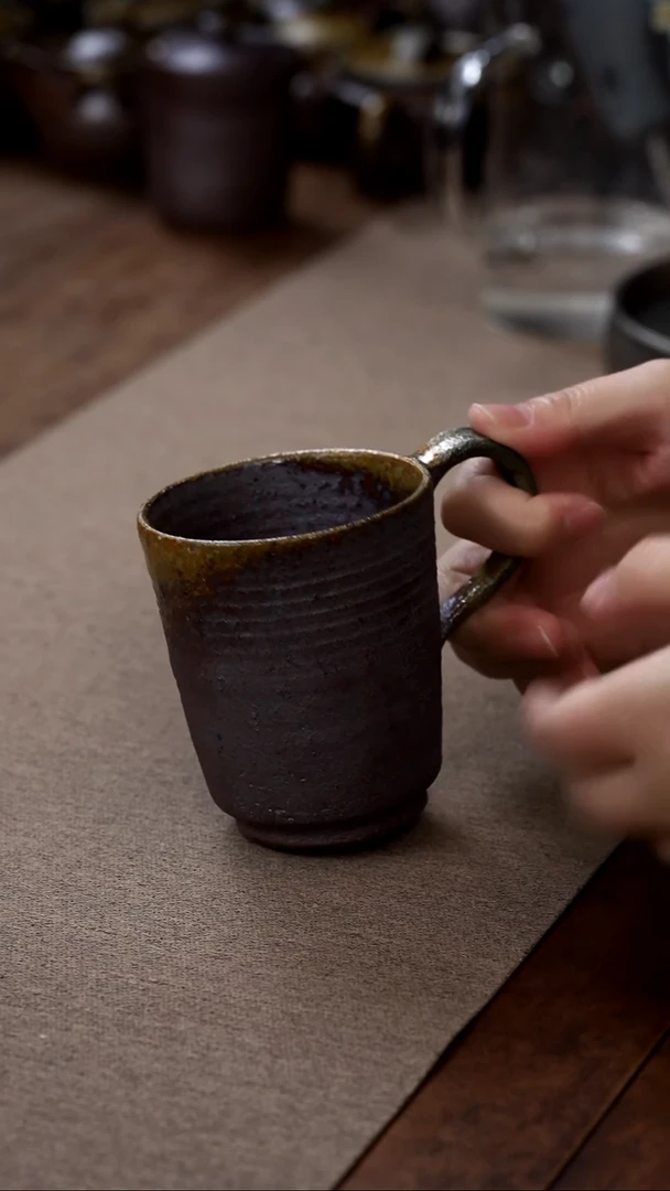 茶壶紫砂新品柴烧咖啡杯