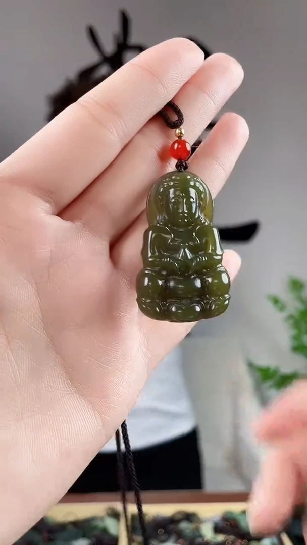 和田玉未镶嵌颈饰拍一发一，多样性发货