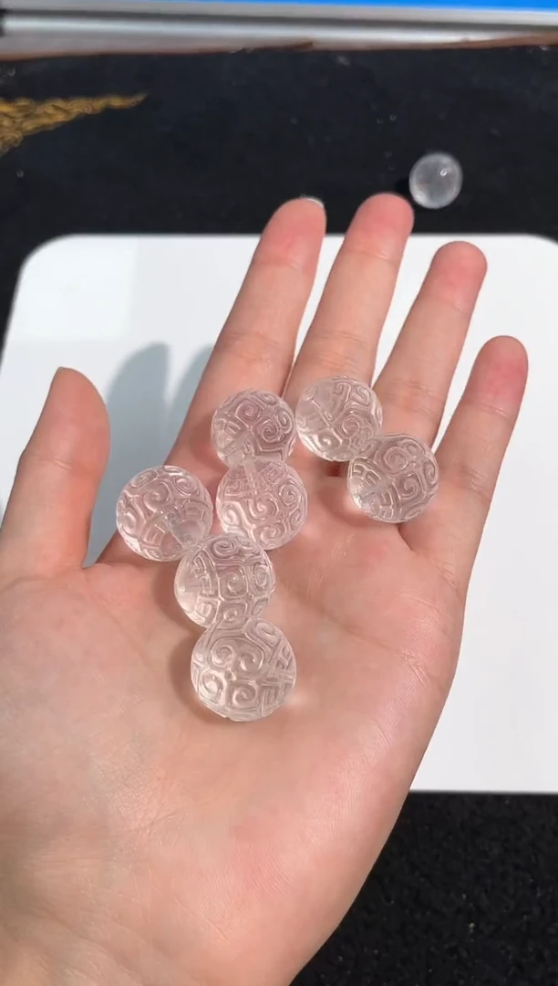 【闪购商品】水晶手链未镶嵌3号白水晶回文单颗配件