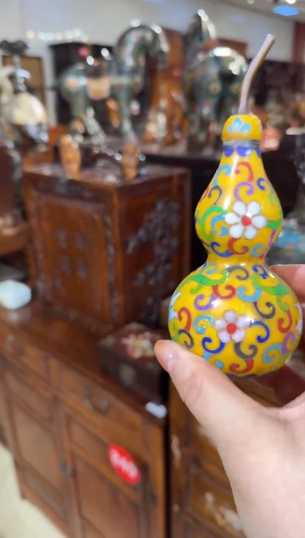 木珐琅彩黄葫芦198.88888