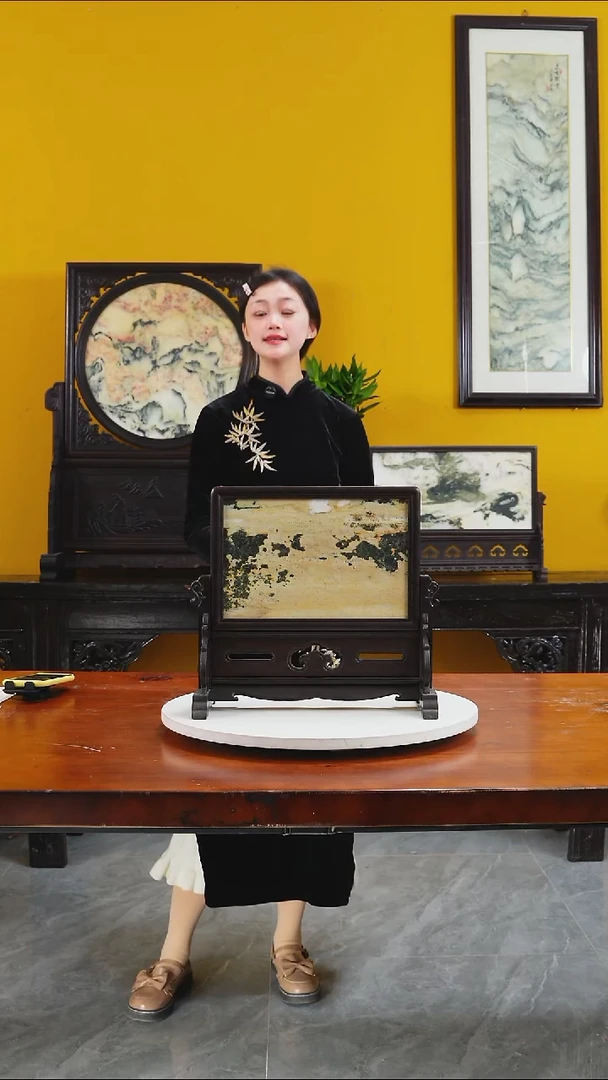 石材天然大理石画摆件