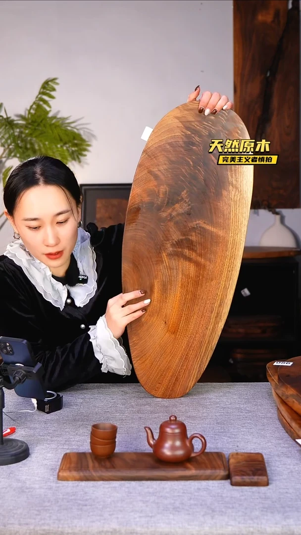 木北美黑胡桃原木.干裂疤结不属于商品质量问题完美主义者慎拍