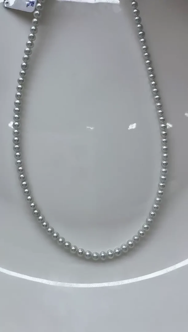 【闪购商品】淡水珍珠颈饰银S925镶嵌非基地发货不带证书
