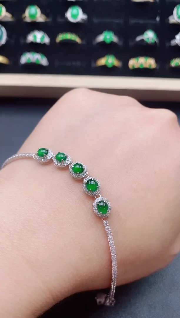 【闪购商品】翡翠戒指银S925镶嵌321321