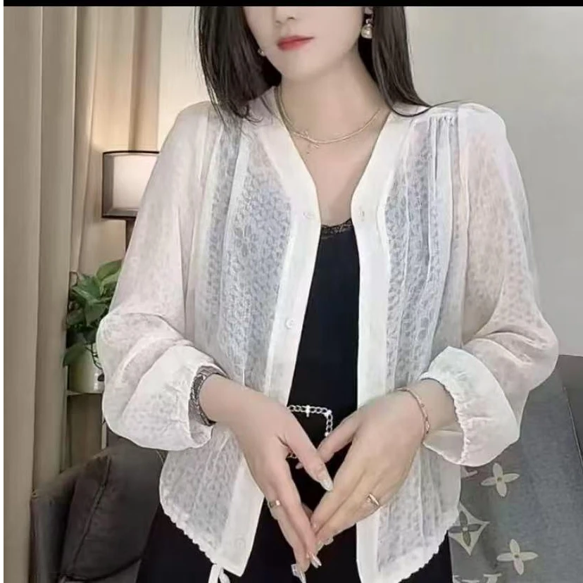 881女士防晒休闲百搭衬衫-