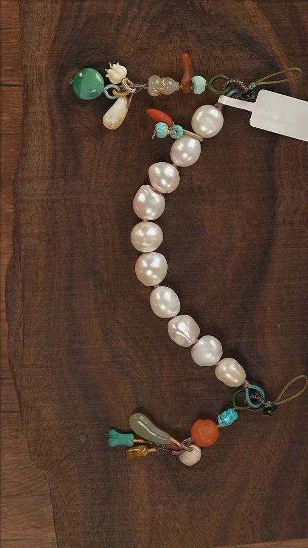 【闪购商品】淡水珍珠手机链未镶嵌S3152