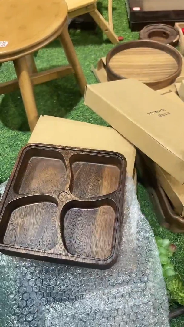 【闪购商品】瑕疵样品风车果盒胡桃木