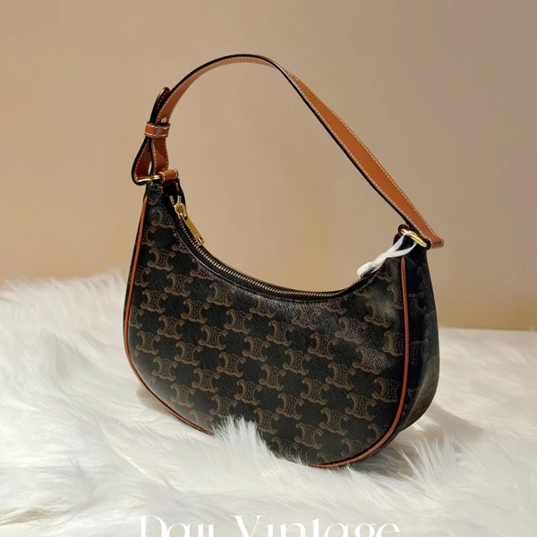 大吉中古/Celine瑟琳老花小号ava单肩腋下包