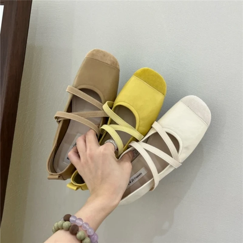 2025新款春季内增高法式平底单鞋女配裙子仙女风防滑软底玛丽珍鞋