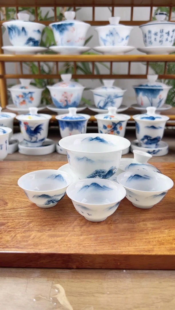微瑕千里江山130ml三才+小玉兰5个