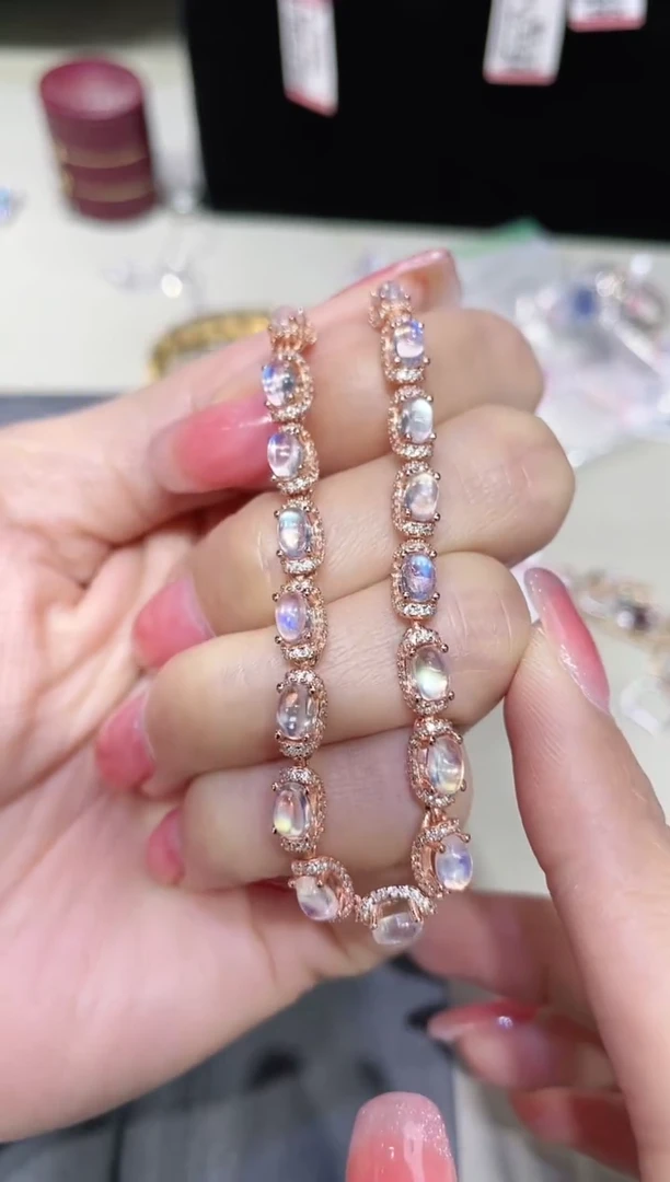 【闪购商品】月光石手链银S925镶嵌·