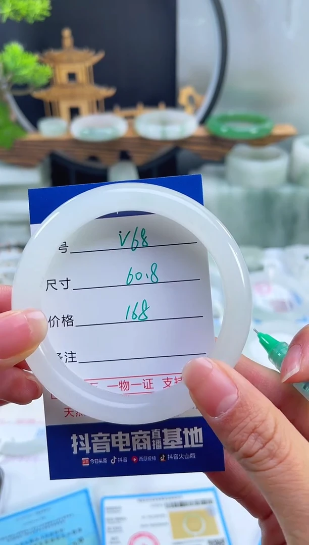 未镶嵌首饰石英质玉（天山翠）68