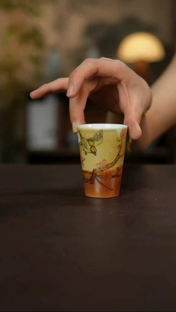 杯景德镇陶瓷杯碗柴烧多人