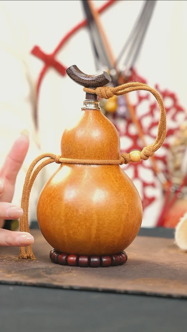 【闪购商品】RZ121大漆酒葫芦不包手串及旋转底座