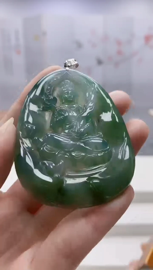 未镶嵌定制翡翠4917ry-毛货挂件74