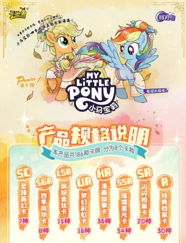 卡游【大小胃王 】小马宝莉辉月第七弹收藏卡牌（默认代拆）