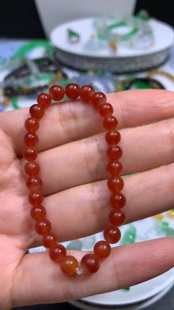未镶嵌定制翡翠老**艺 手串