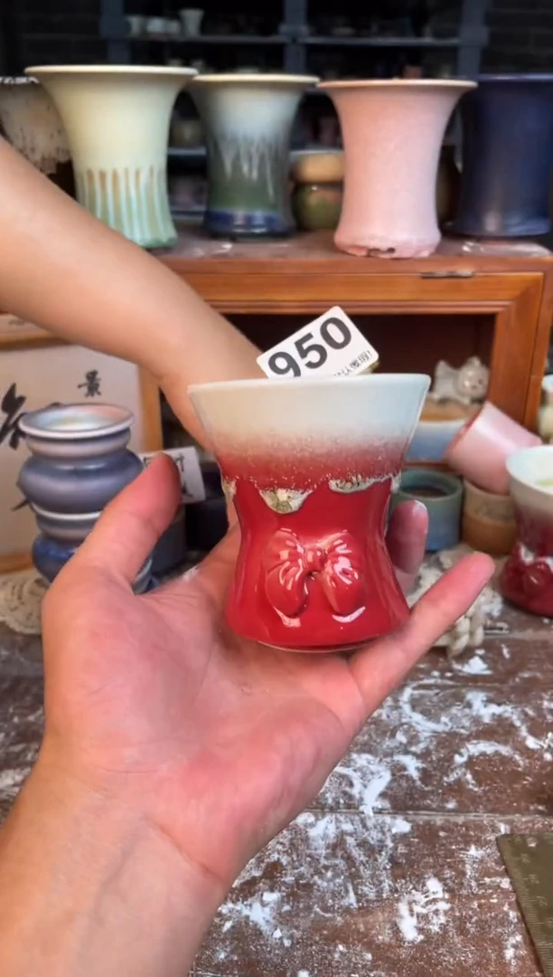 瓷片950小芳花盆编号