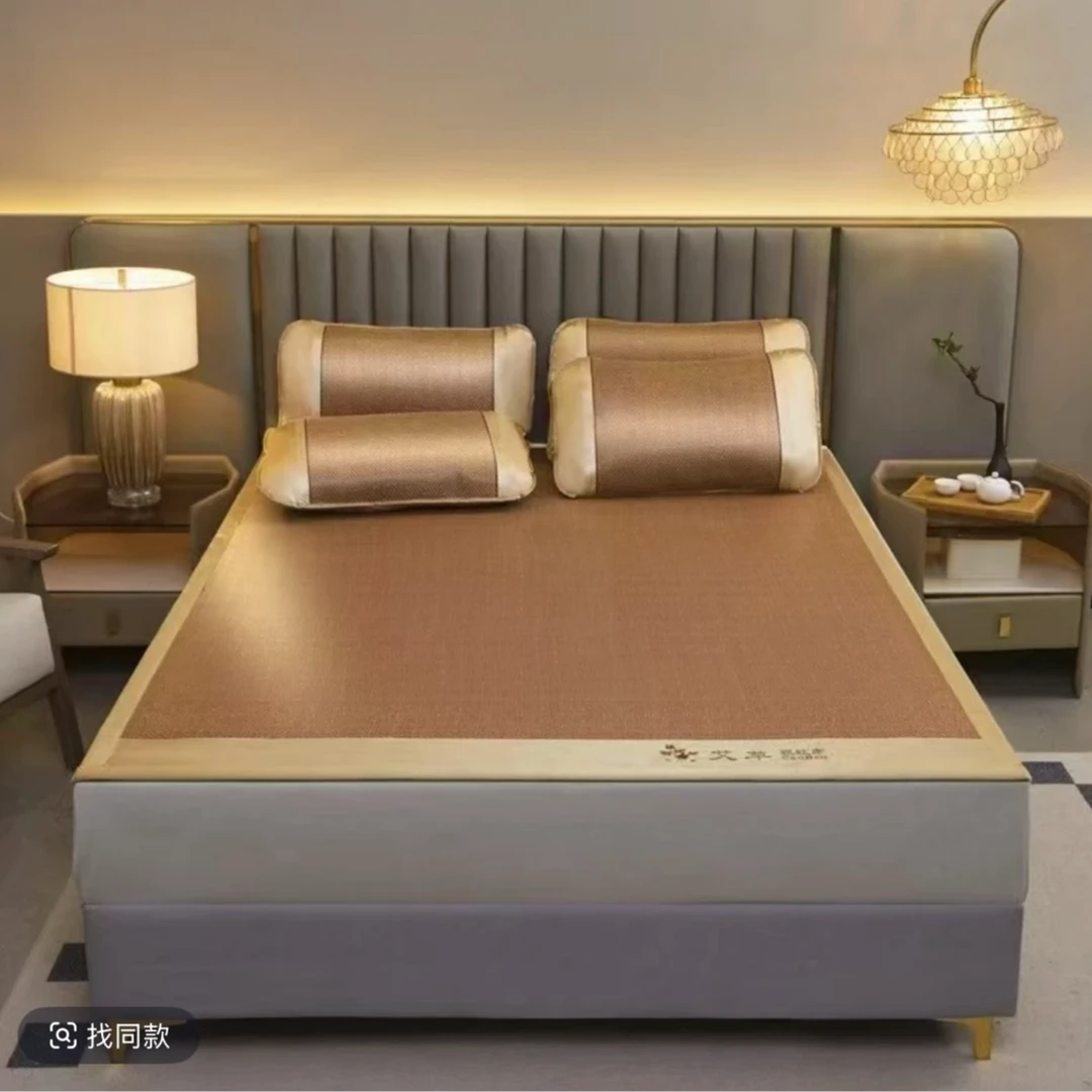 GK01艾草夏季凉席草席藤凉席家用驱蚊席子