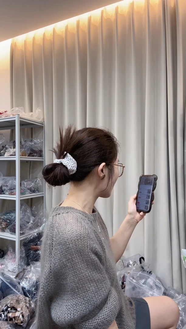 非金属布艺love波点白色小肠