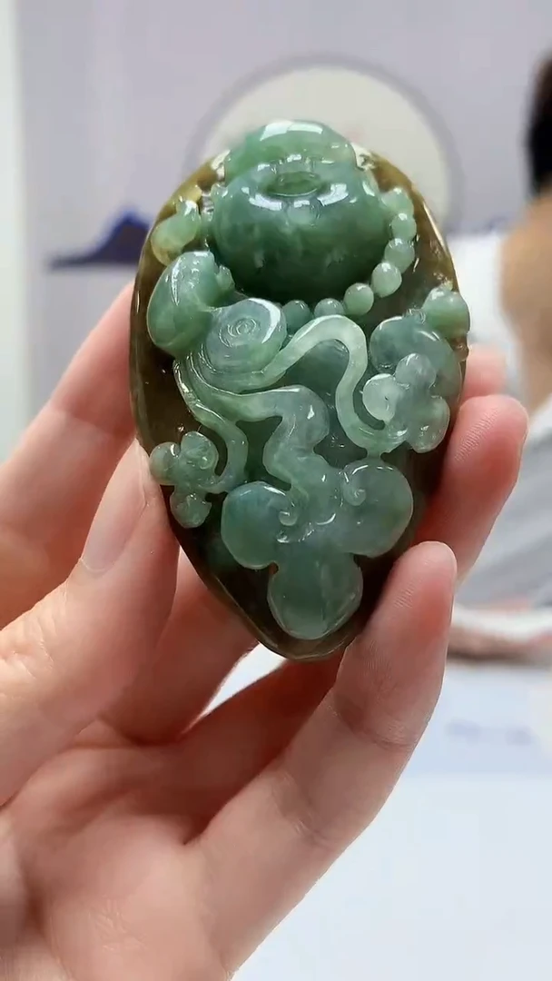【闪购商品】定制翡翠未镶嵌4868zm-毛货挂件佛公117