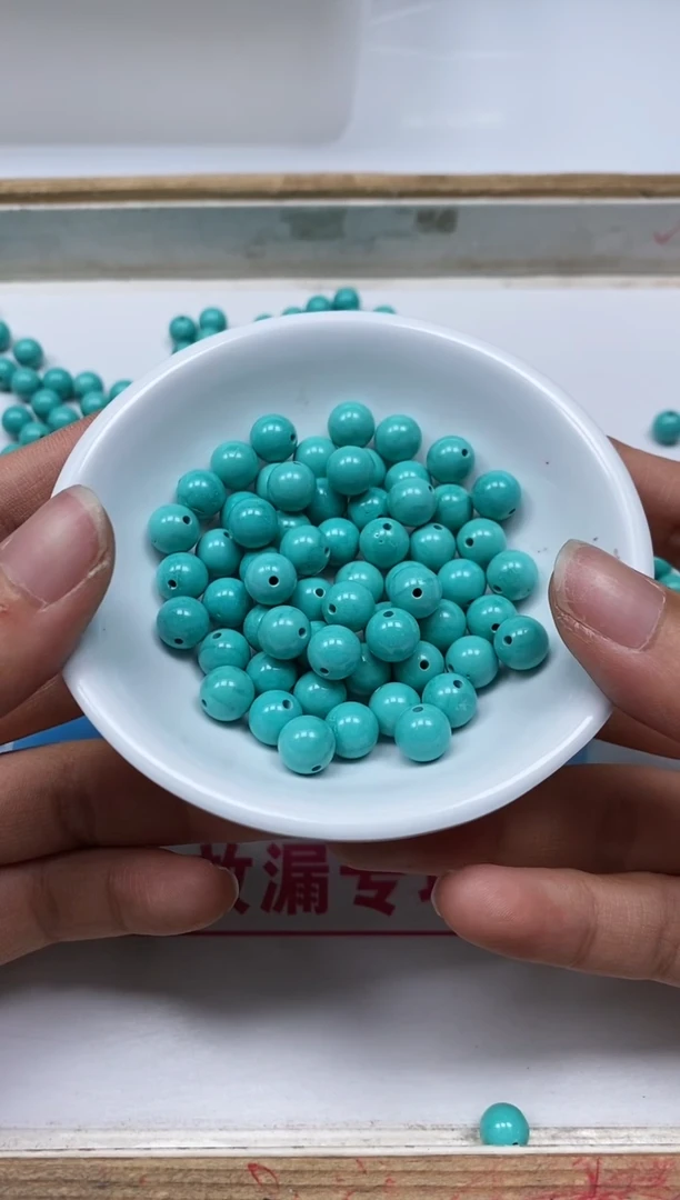 手饰玛瑙未镶嵌B1813 高瓷绿8mm10个9.9元