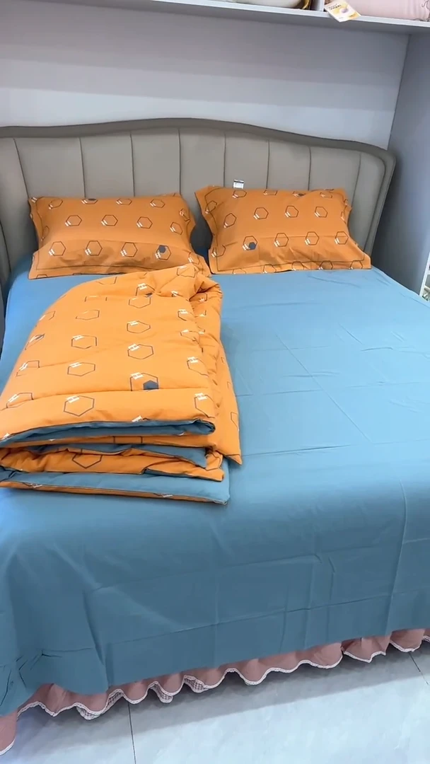 棉全棉双层纱一体被四件套（06）