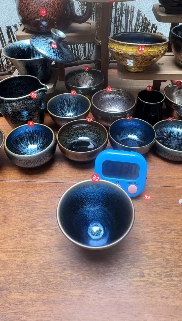 茶盏烬*生82号建盏工匠茶器