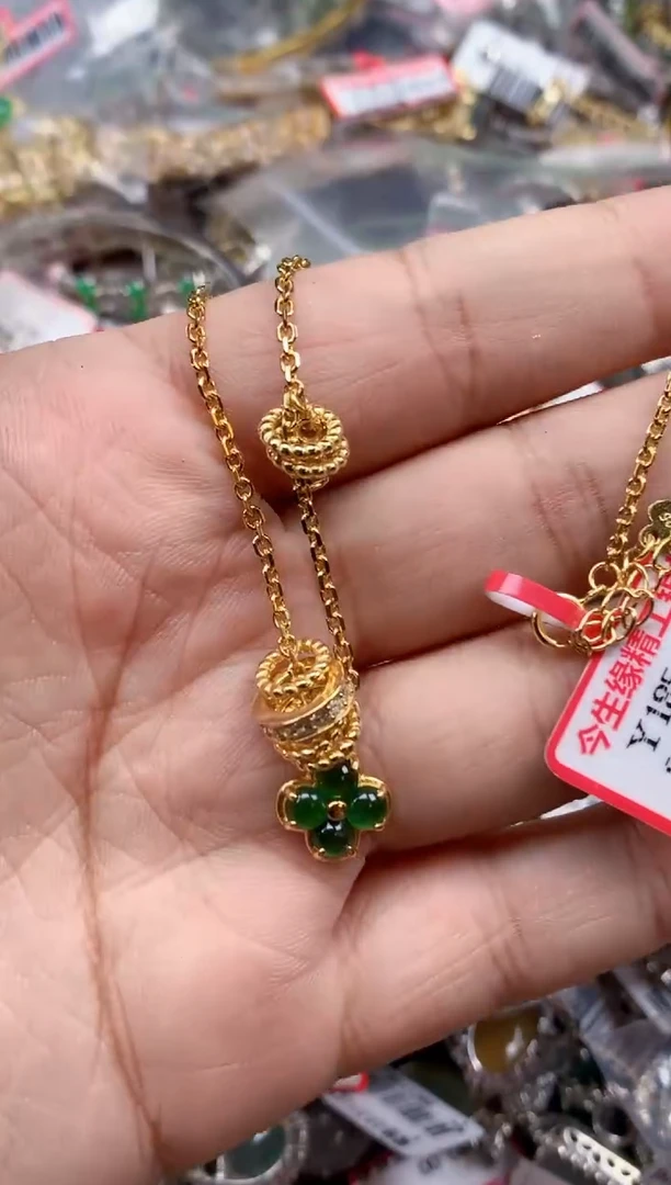 银S925镶嵌戒指翡翠天然A货缅甸翡翠