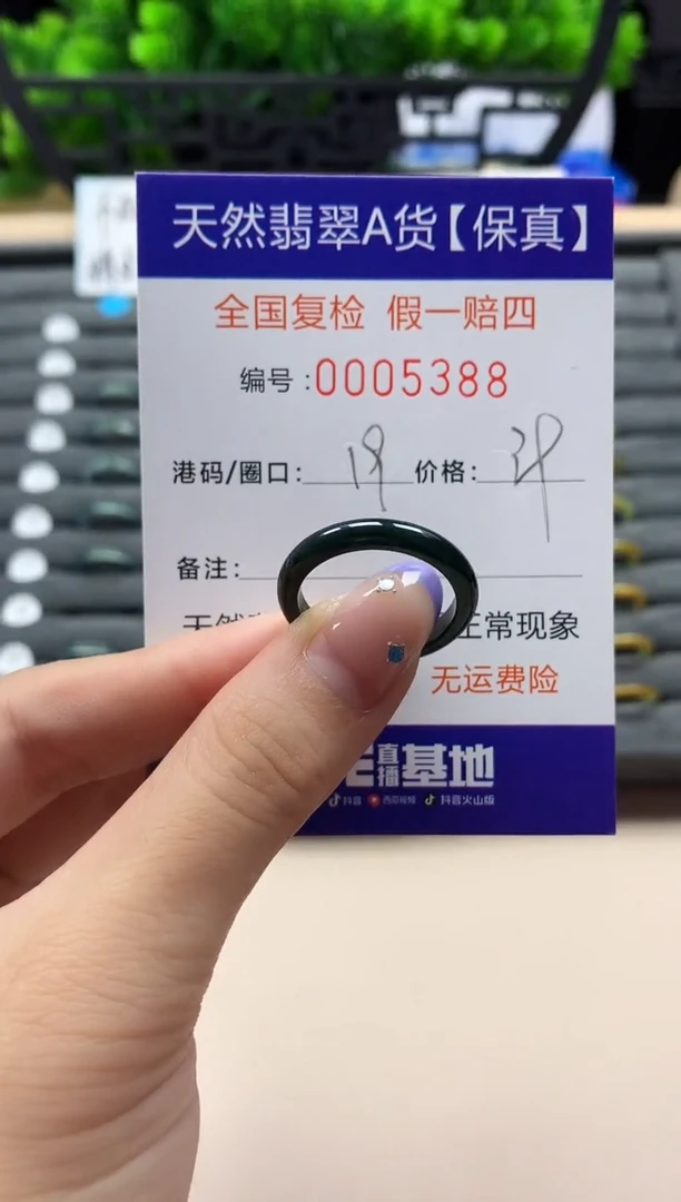 未镶嵌戒指翡翠天然  5388